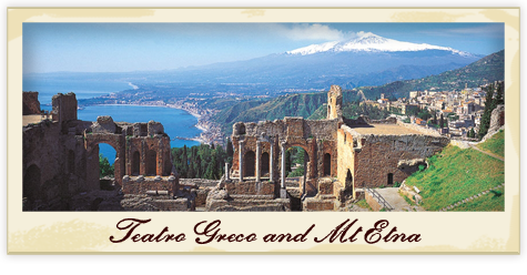 Teatro Greco and Mt Etna