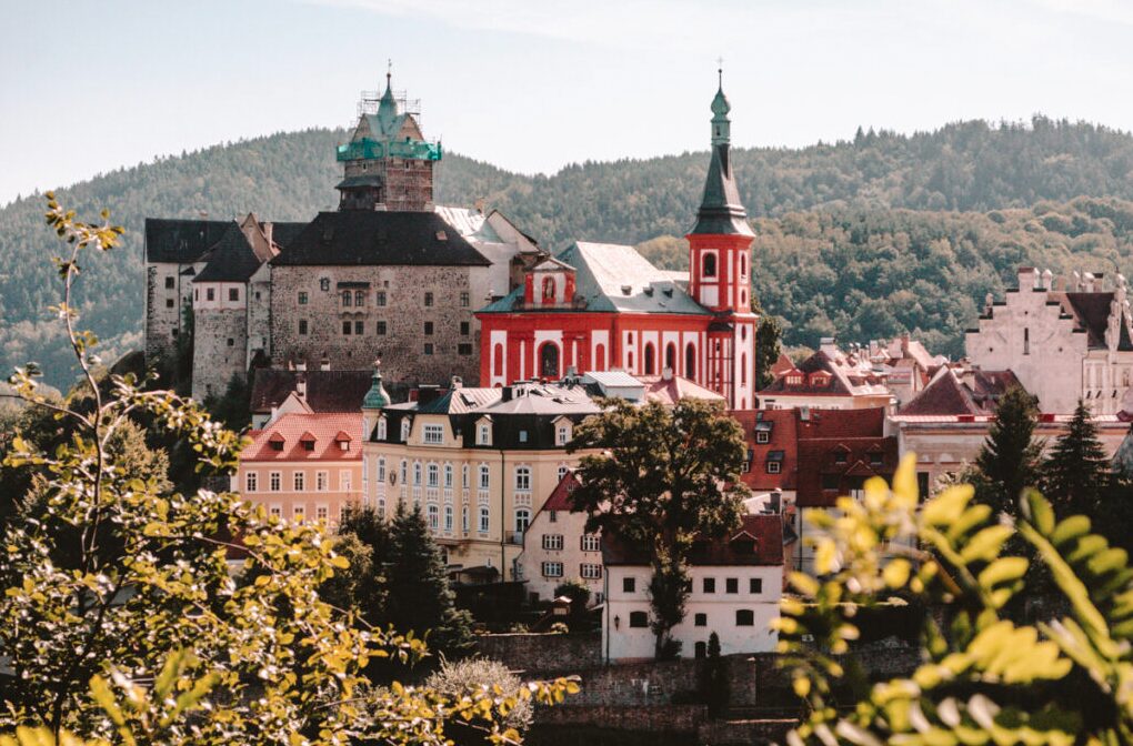 The Czech countryside is dotted with lovely villages, each with its own castle. Pictured above is Loket, near Carlsbad. Our groups will visit here during our excursions. The Czech countryside is dotted with lovely villages, each with its own castle. Pictured above is Loket, near Carlsbad. Our groups will visit here during our excursions.
