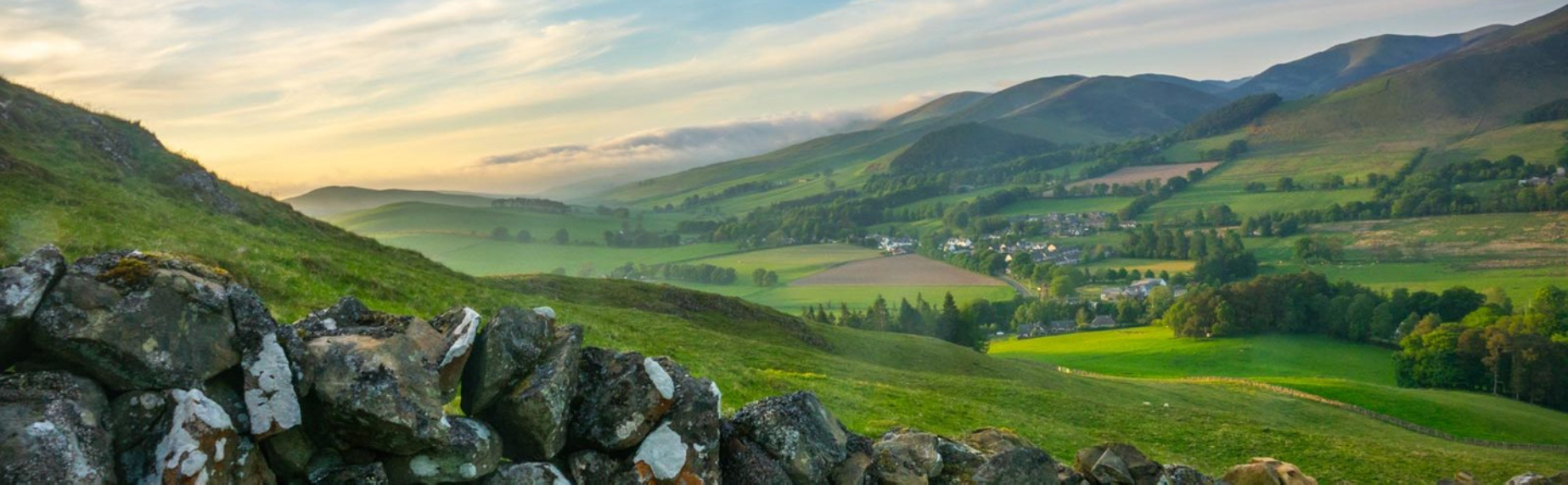 The Borders region of Scotland